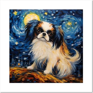 Japanese Chin painted by Vincent Van Gogh Posters and Art